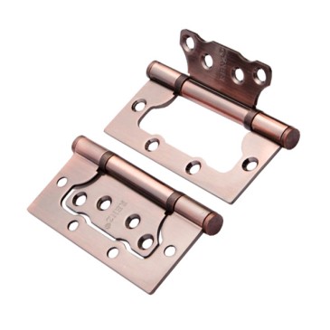Петля стальная без врезки RENZ 100-2BB FH, медь
