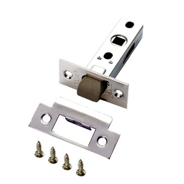 Защелка межкомнатная (пласт. яз.) RENZ L 5-45 plastic, никель супер матовый