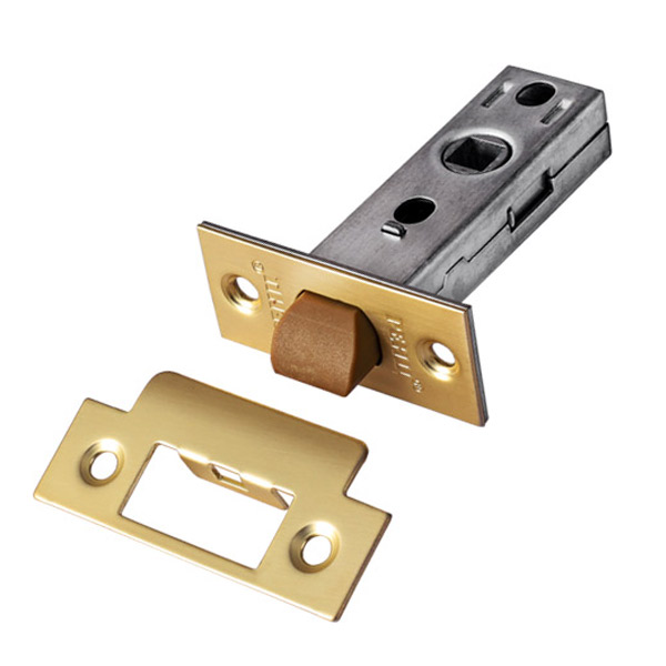 Защелка межкомнатная (пласт. яз.) RENZ L 5-45 plastic, золото матовое