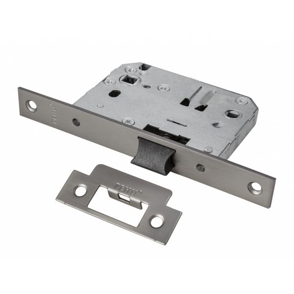 Защелка сантехническая (пласт. яз.) RENZ LB 2070 plastic, матовый черный никель