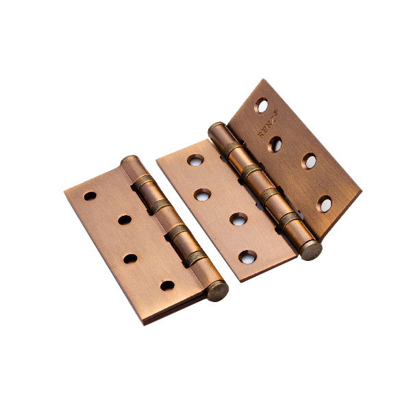 Петля стальная универсальная RENZ 100-4BB FH, кофе